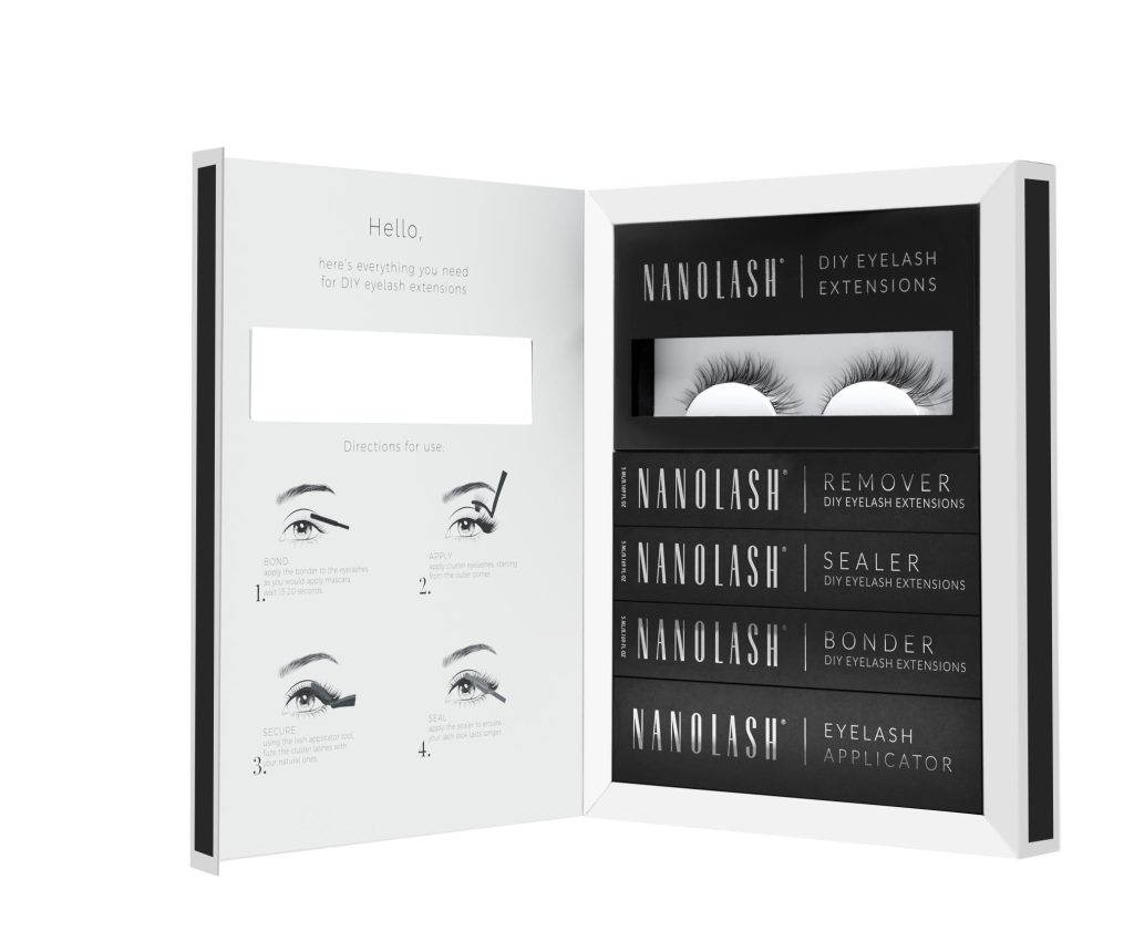 Kit d’extensions de cils à appliquer soi-même nanolash